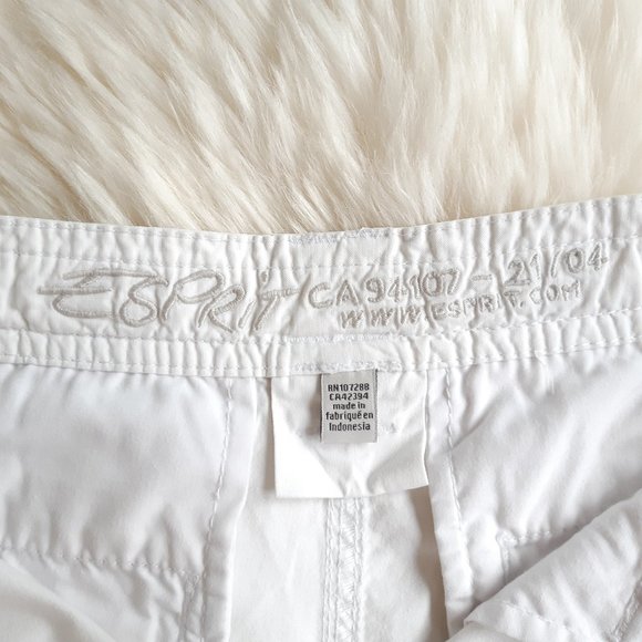 Esprit white summer shorts (US 4) - Picture 8 of 14